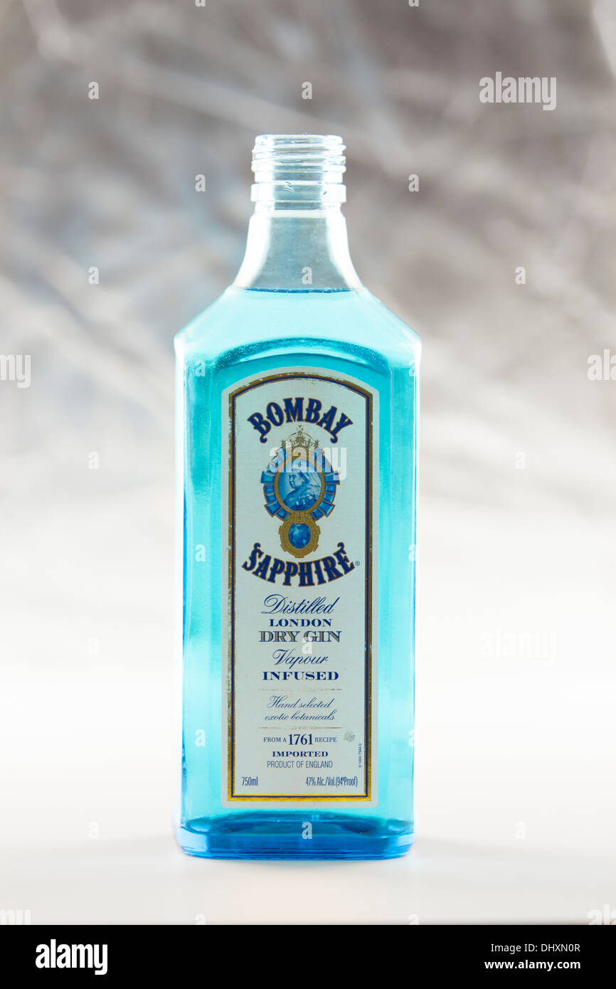 Bombay Sapphire gin Stock Photo