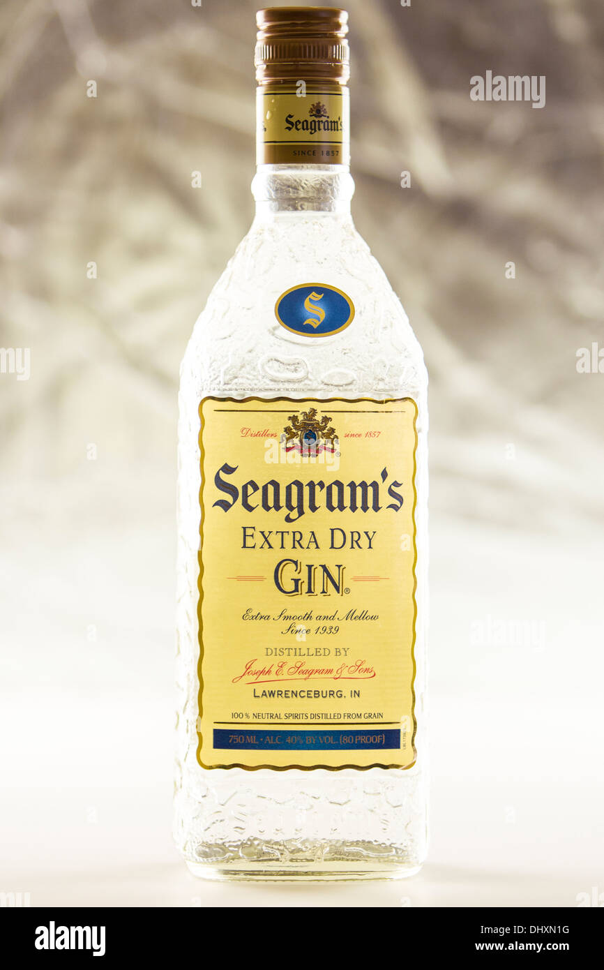 Seagrams gin bottle Stock Photo Alamy