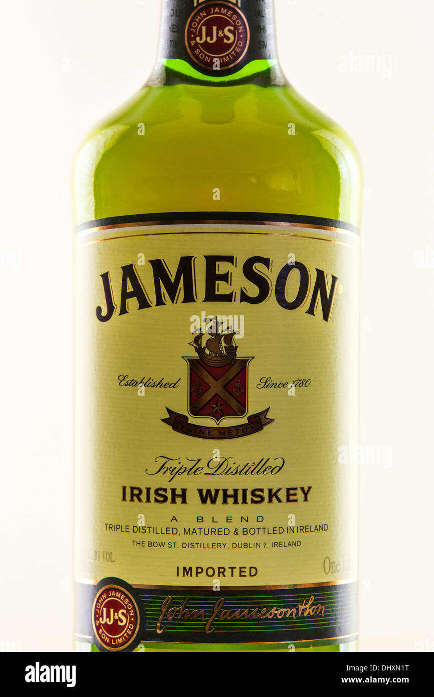Jameson Whiskey bottle Stock Photo Alamy