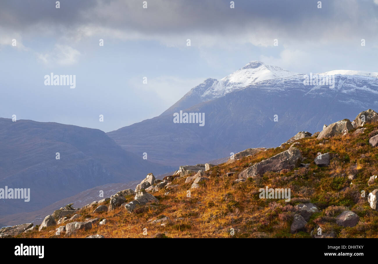 The Torridon Mountains in winter, Scottish Higfhlands, UK Stock Photo ...