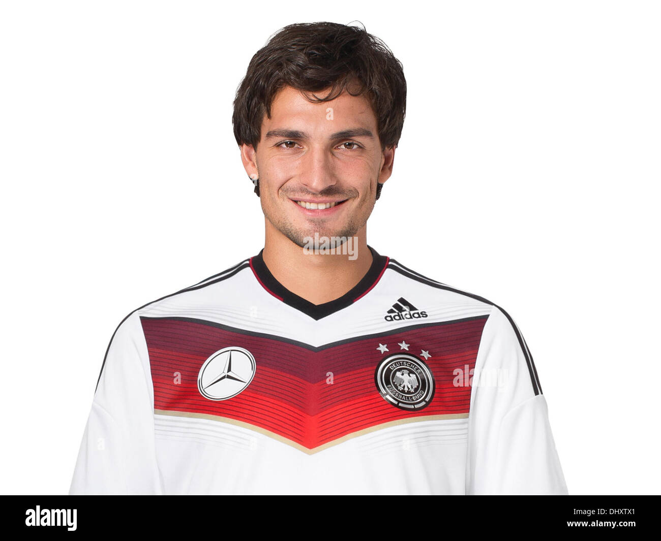 14th November 2013. Portrait of german national football player Mats Hummels in the kit for the FIFA football World Cup 2014 in Brasil Credit:  kolvenbach/Alamy Live News Stock Photo