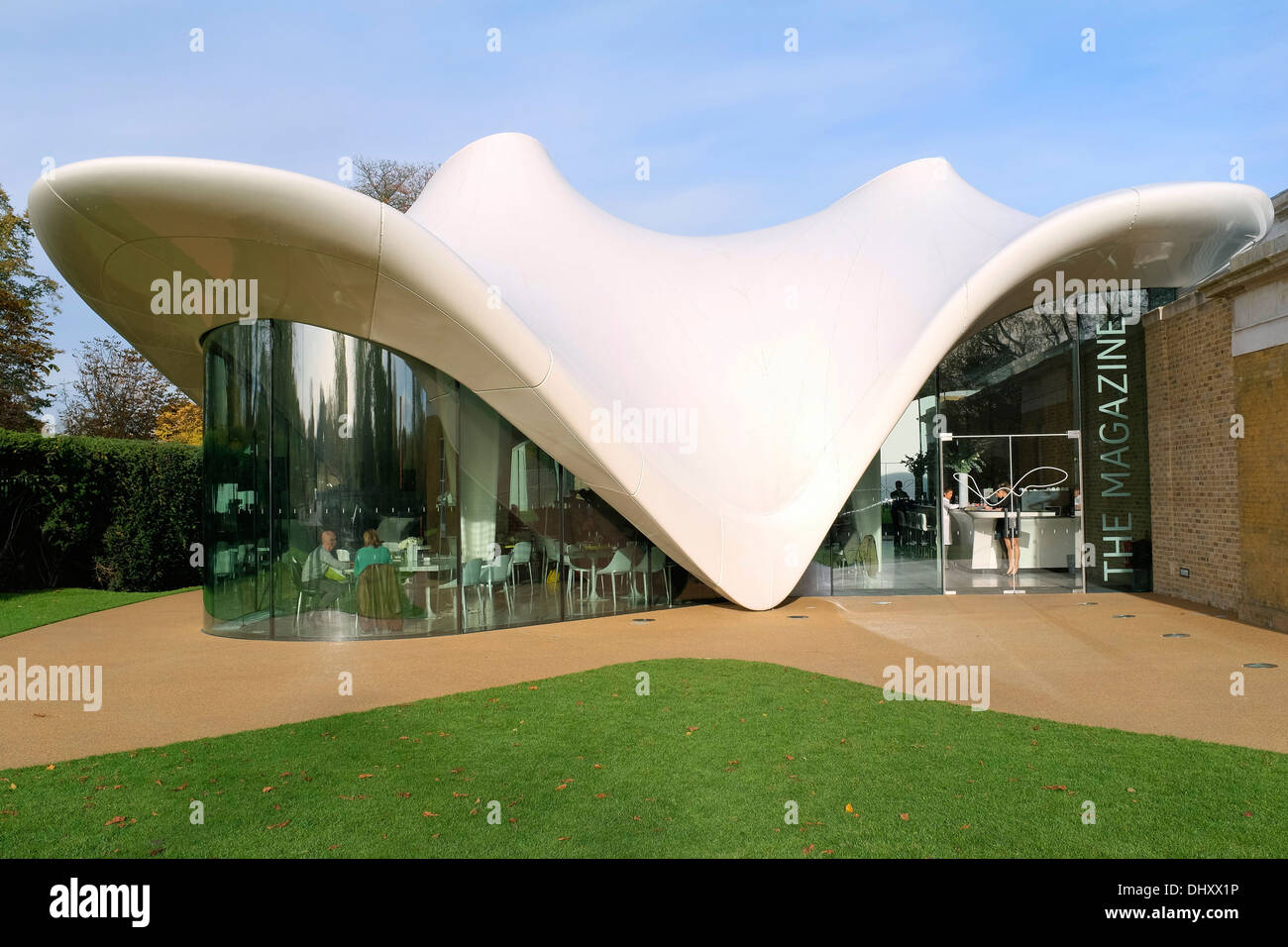 The Magazine Restaurant extension to the Serpentine Gallery Sackler building. London Stock Photo