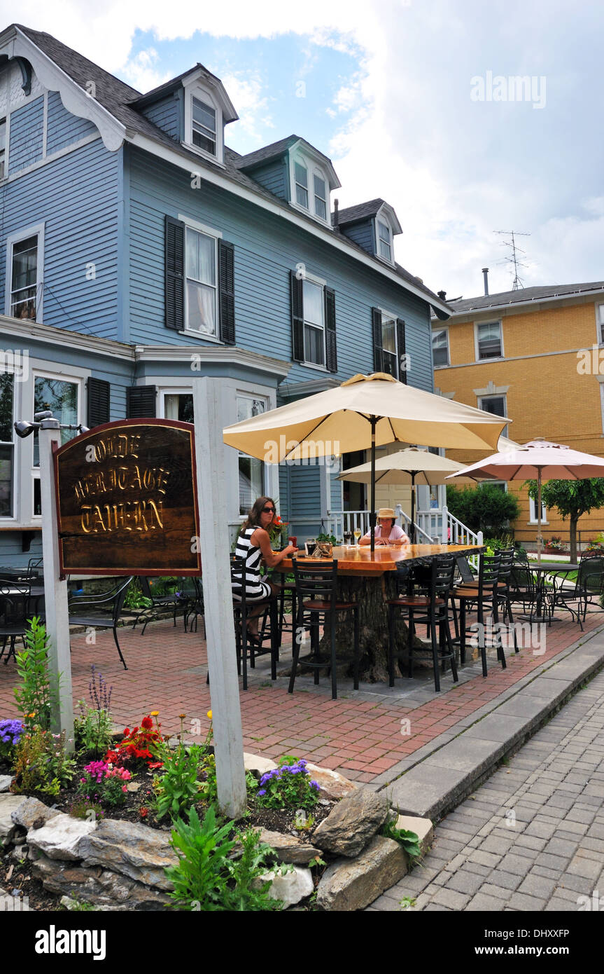 Olde Heritage Tavern restaurant in downtown Lenox, Massachusetts, USA