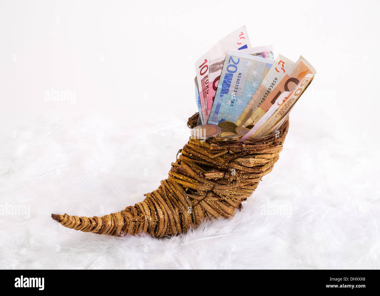Horn of plenty money hi-res stock photography and images - Alamy