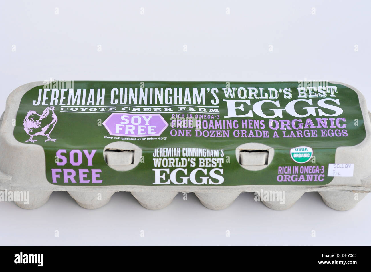 Soy Free Organic Eggs Stock Photo Alamy