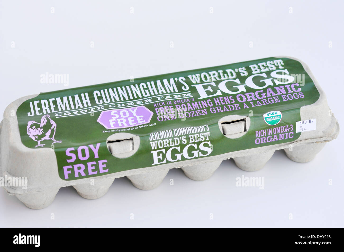 Soyfree organic eggs Stock Photo Alamy