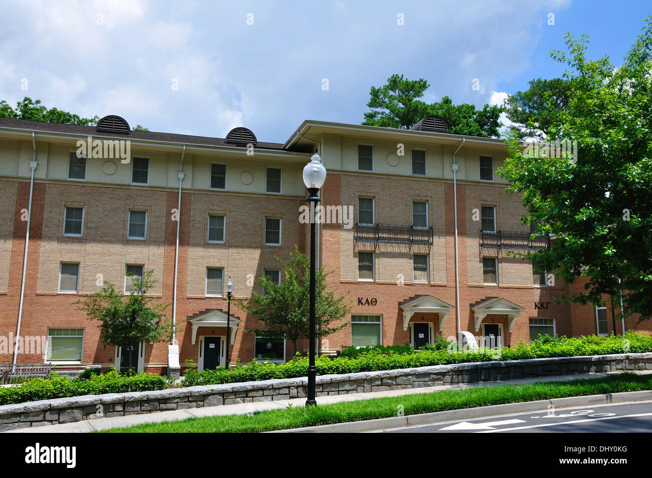 Fraternity building, Emory University, Atlanta, Georgia, USA Stock ...