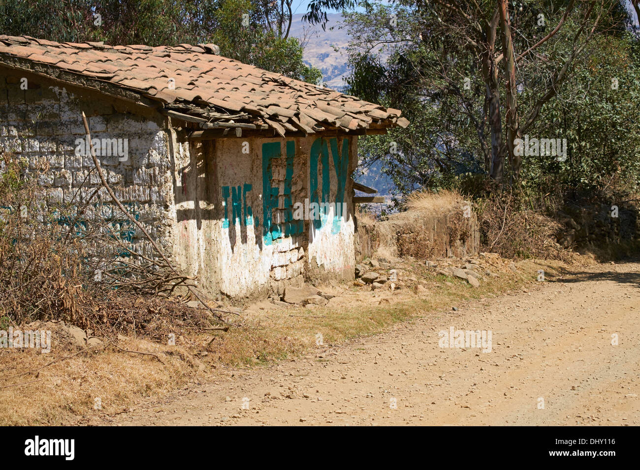A property built from traditional Adobe bricks high up in the Peruvian ...