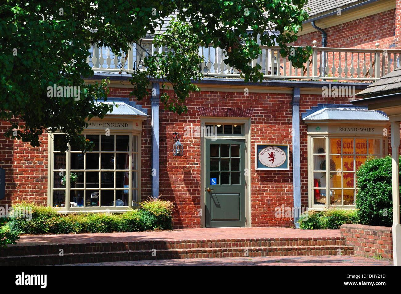 Irish and Scottish goods shop in historic downtown Williamsburg