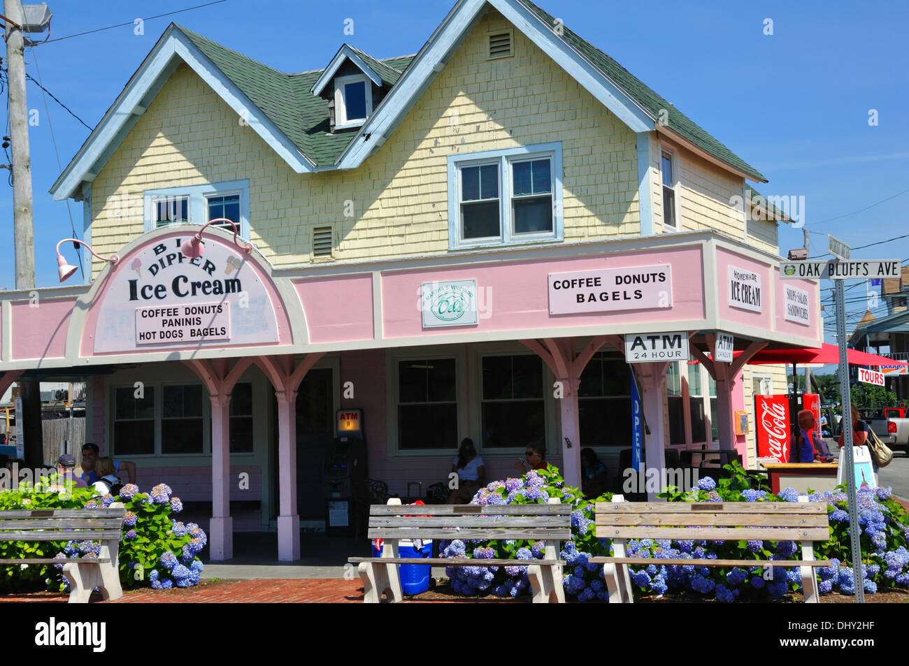 Big Dipper Ice cream cafe shop in Oak Bluff, Martha's Vineyard