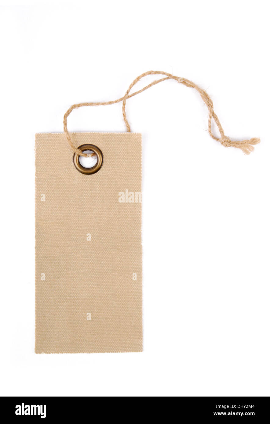 tag label isolated on white background Stock Photo