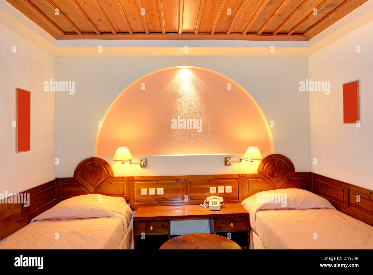 Apartment in the luxury hotel, Peloponnes, Greece Stock Photo