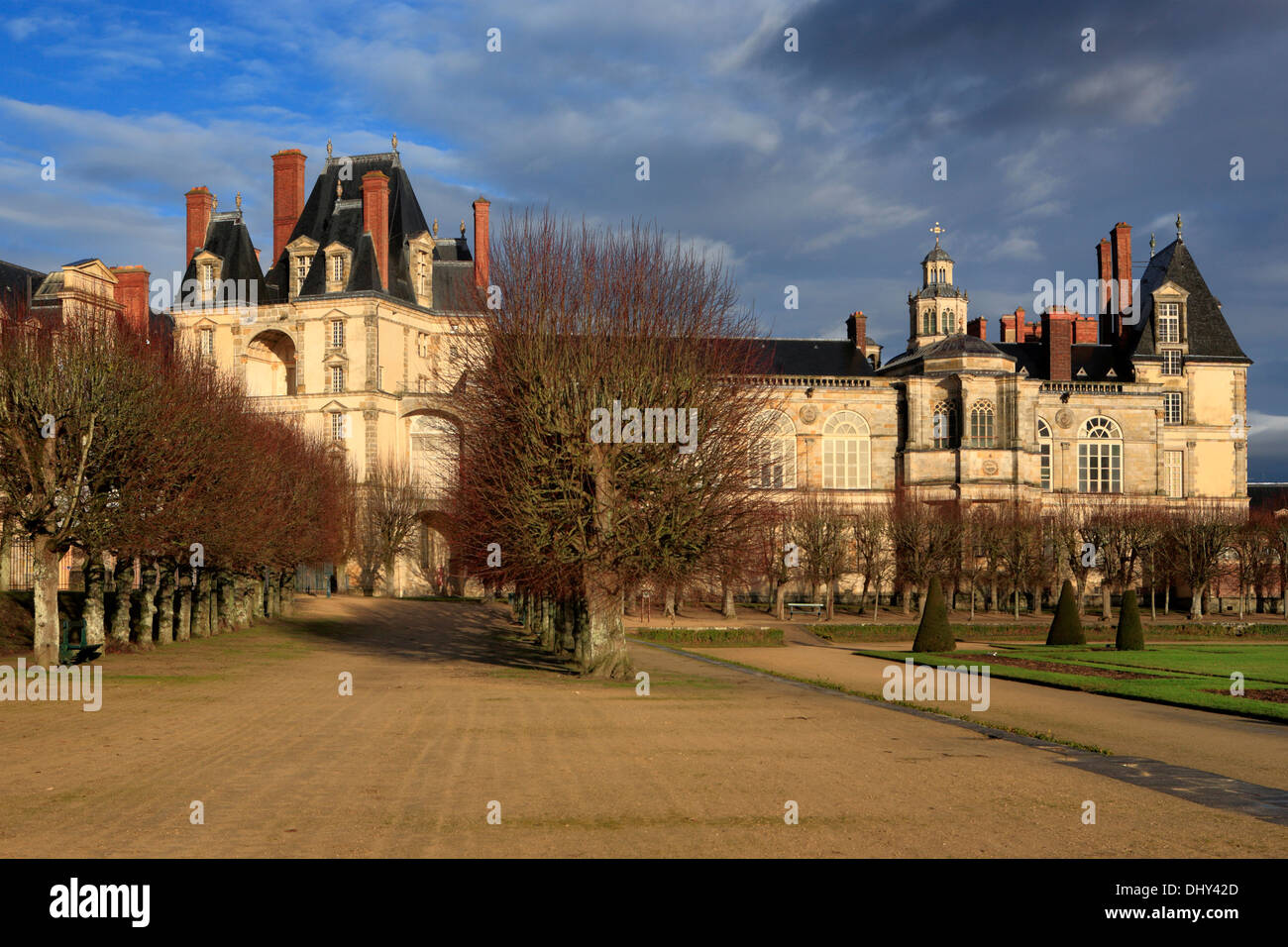 Palace (16th century), Fontainebleau, France Stock Photo