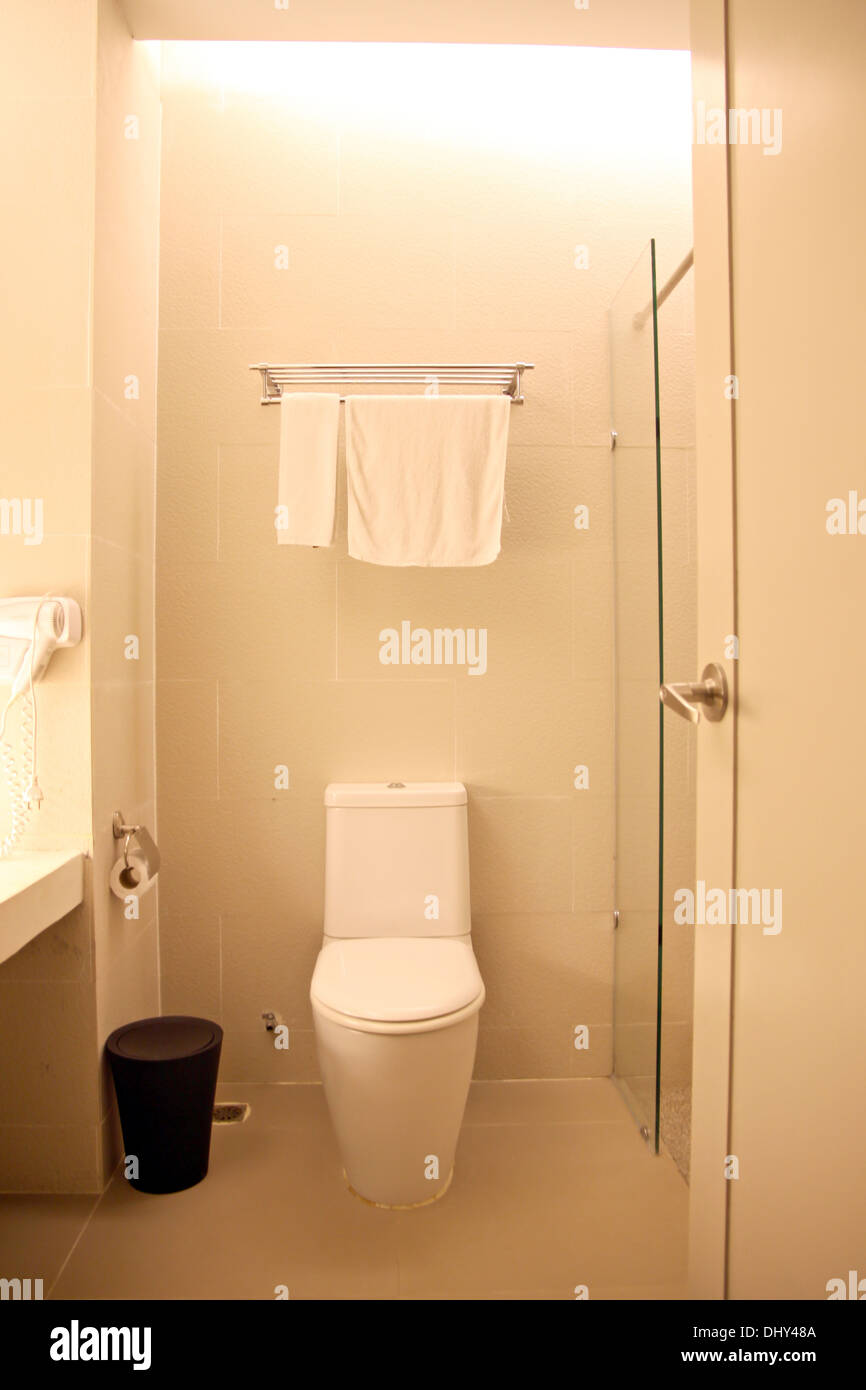 The Picture Bathroom at night Stock Photo Alamy