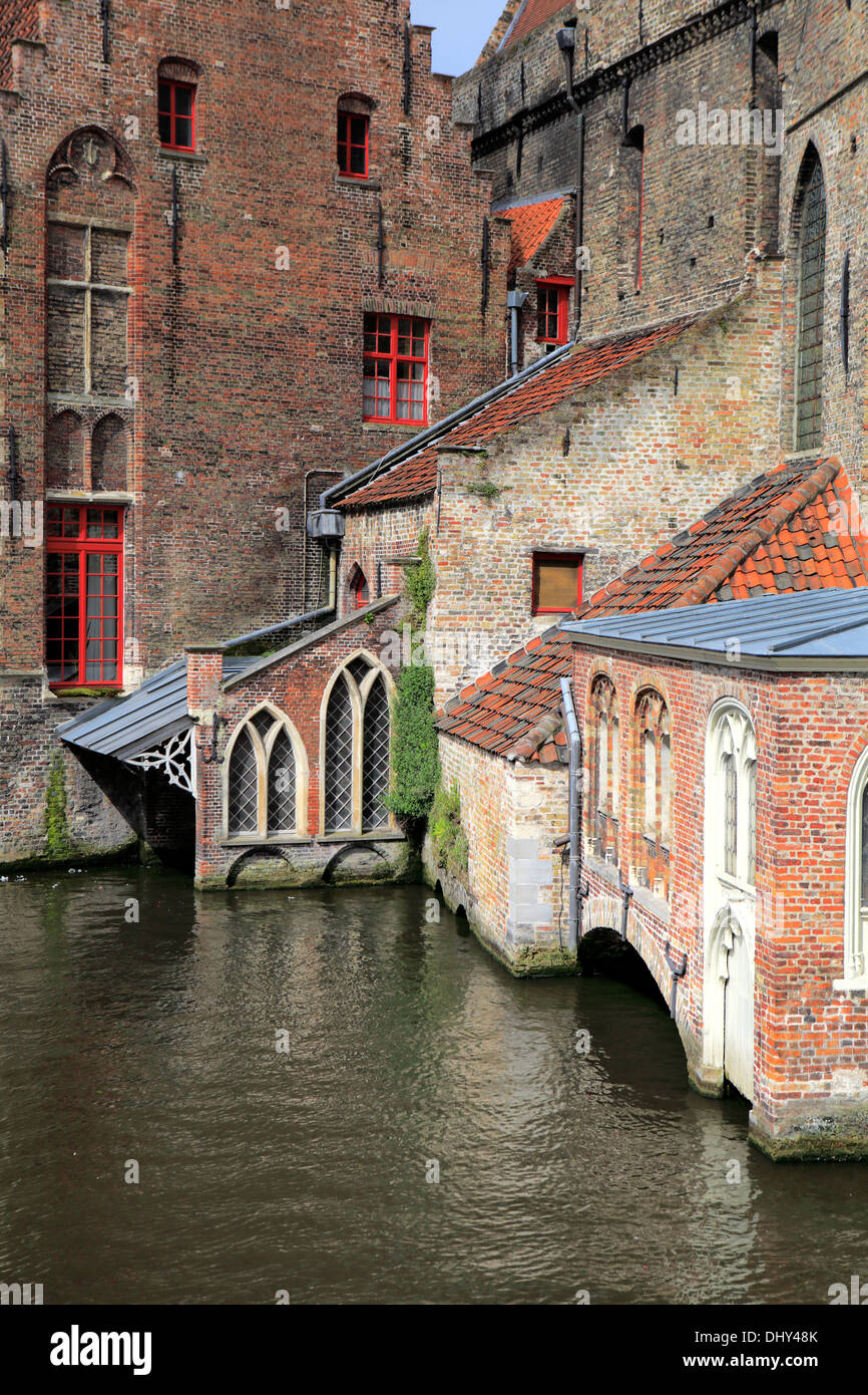 Old house, Bruges, West Flanders, Belgium Stock Photo