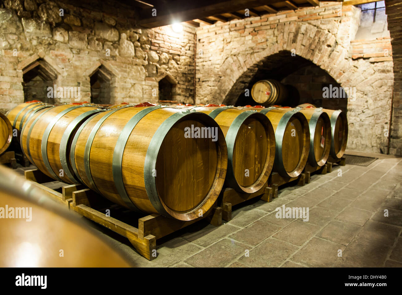 Italy, Tuscany, old canteen in Val d'Orcia area dedicated to wine  production Stock Photo - Alamy