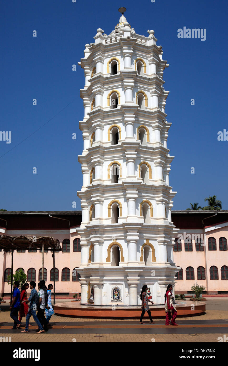 Nageshi temple (18th century), Bandora, near Ponda, Goa, India Stock Photo