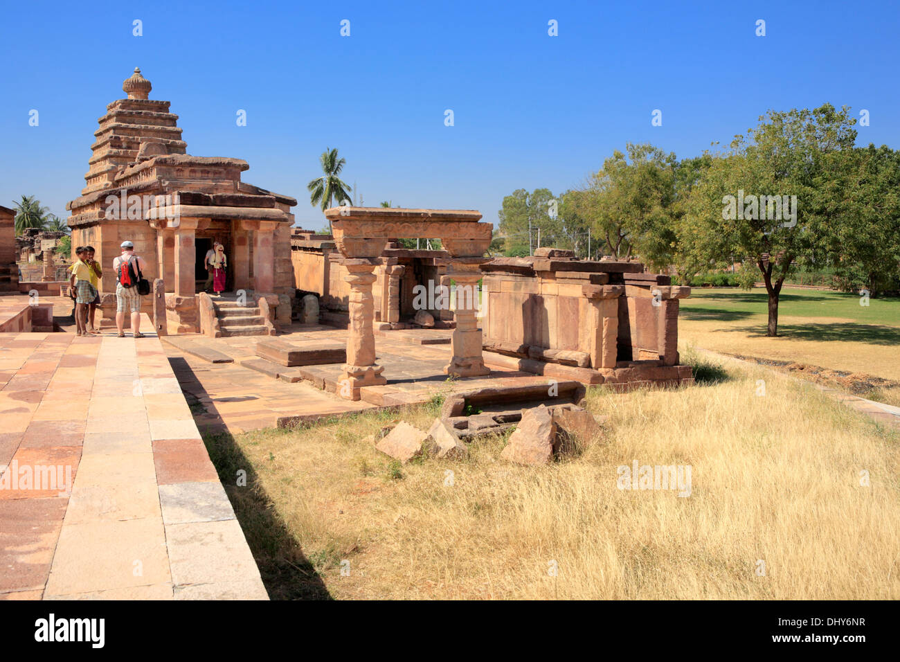 Hindu temple, Aihole, Karnataka, India Stock Photo