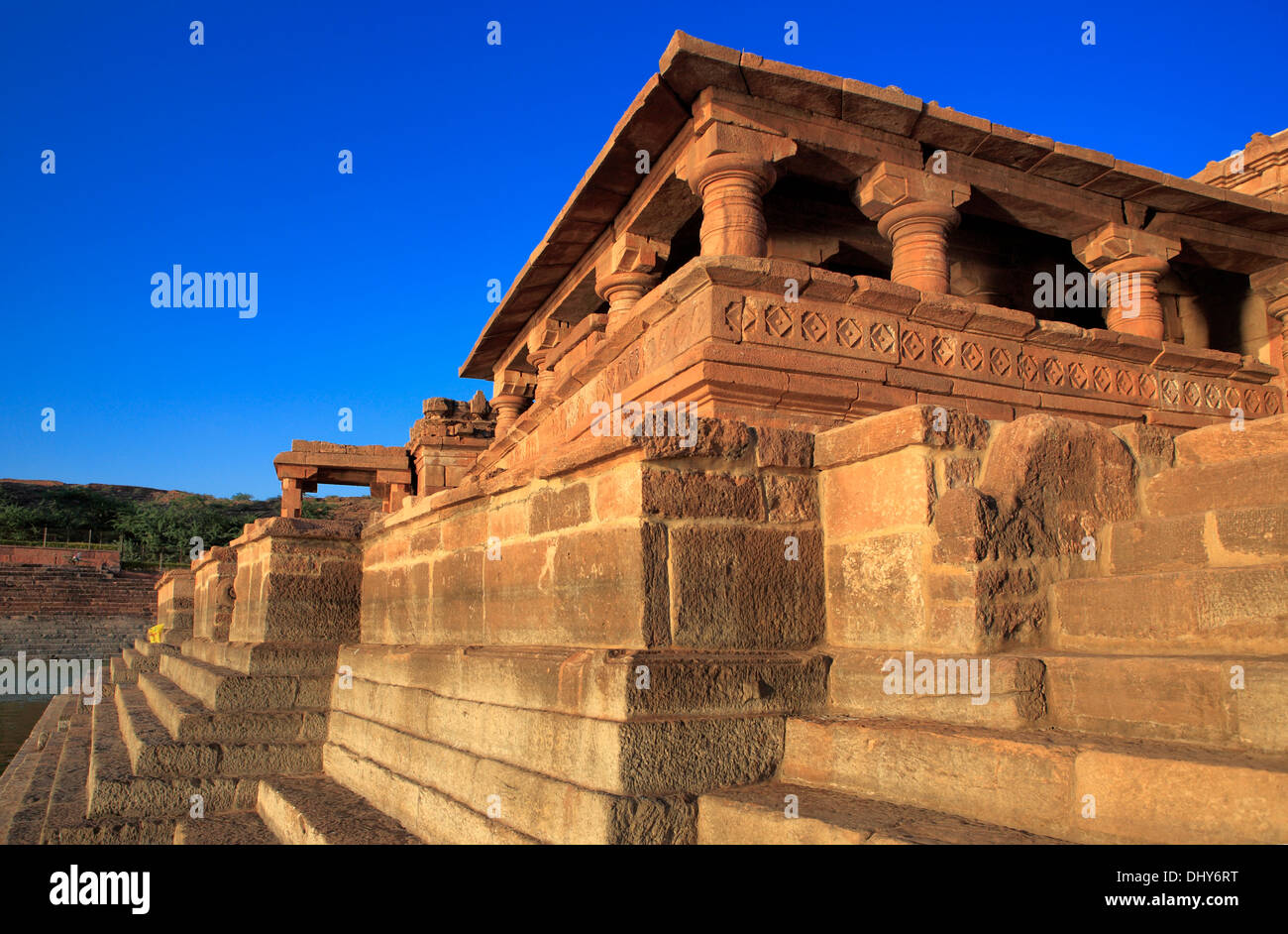 Bhutanatha temple (6th century), Badami, Karnataka, India Stock Photo