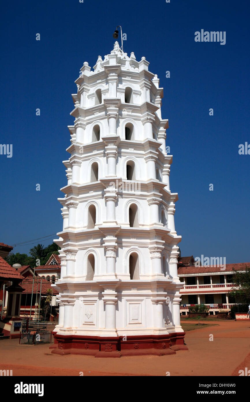 Shanta Durga Temple (18th century), Kavalem, Ponda, Goa, India Stock Photo