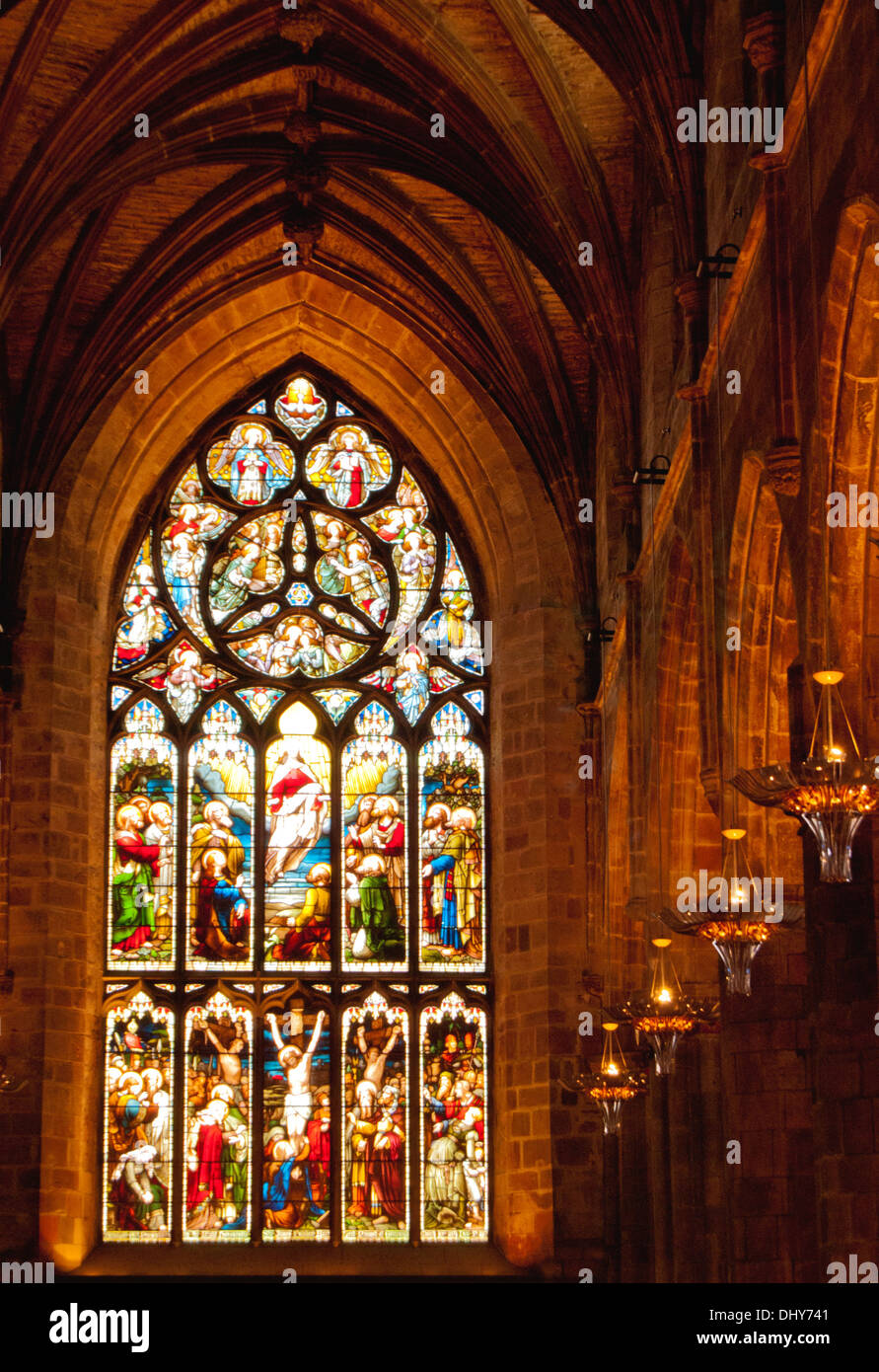 Stained Glass Church Window Stock Photo - Alamy