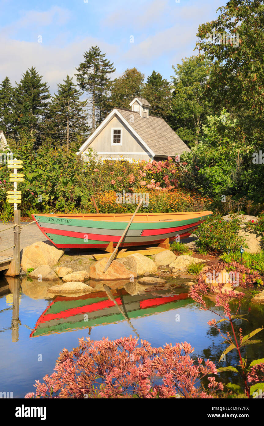Childrens Garden, Coastal Maine Botanical Gardens, Boothbay, Maine, USA Stock Photo