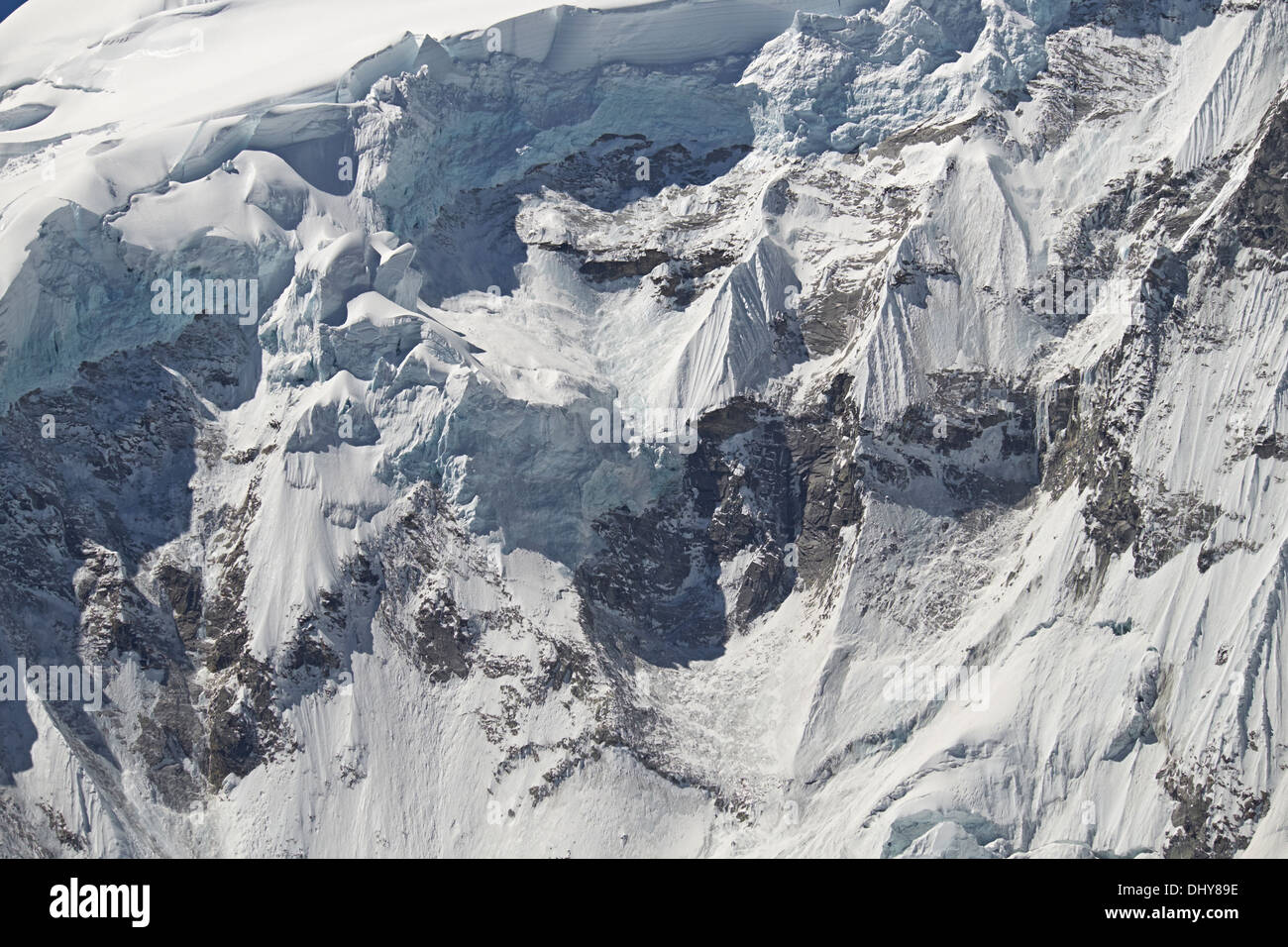 Ranrapalca Summit (6162m) in the Peruvian Andes, South America. Stock Photo