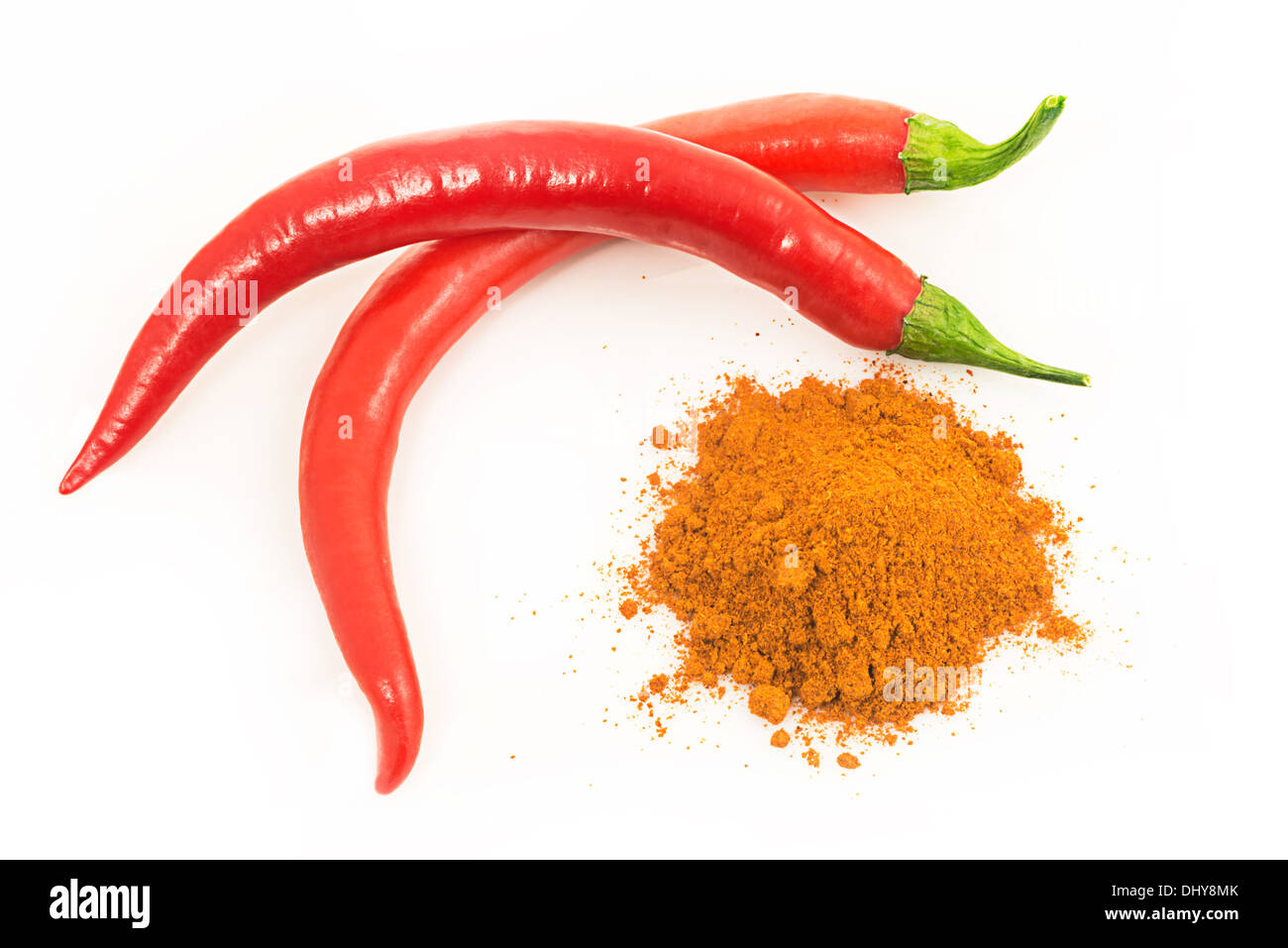 red hot pepper pod sand a handful of milled Stock Photo Alamy
