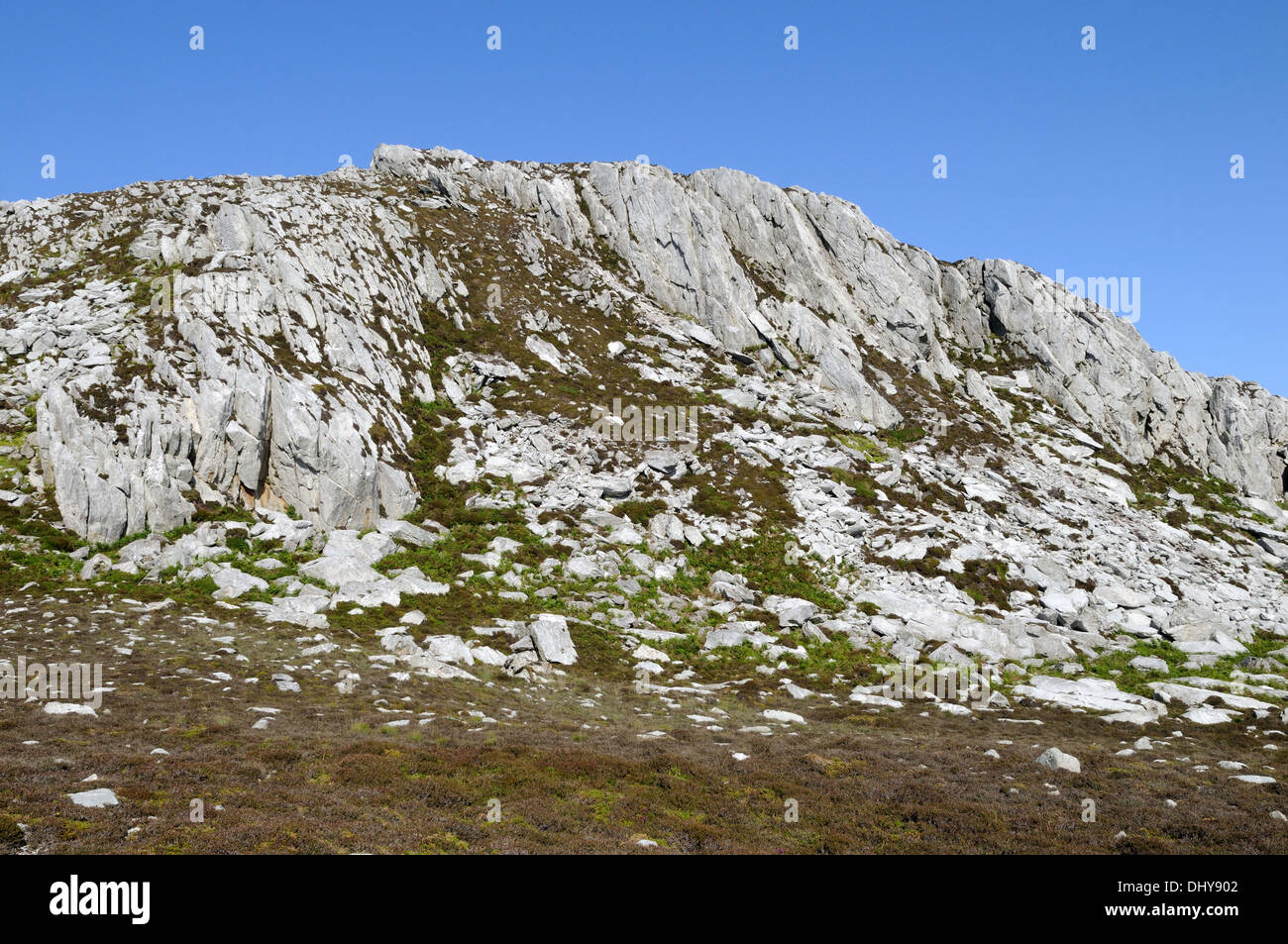 Holyhead Mountain Mynydd Twr Anglesey Wales cymru UK GB Stock Photo