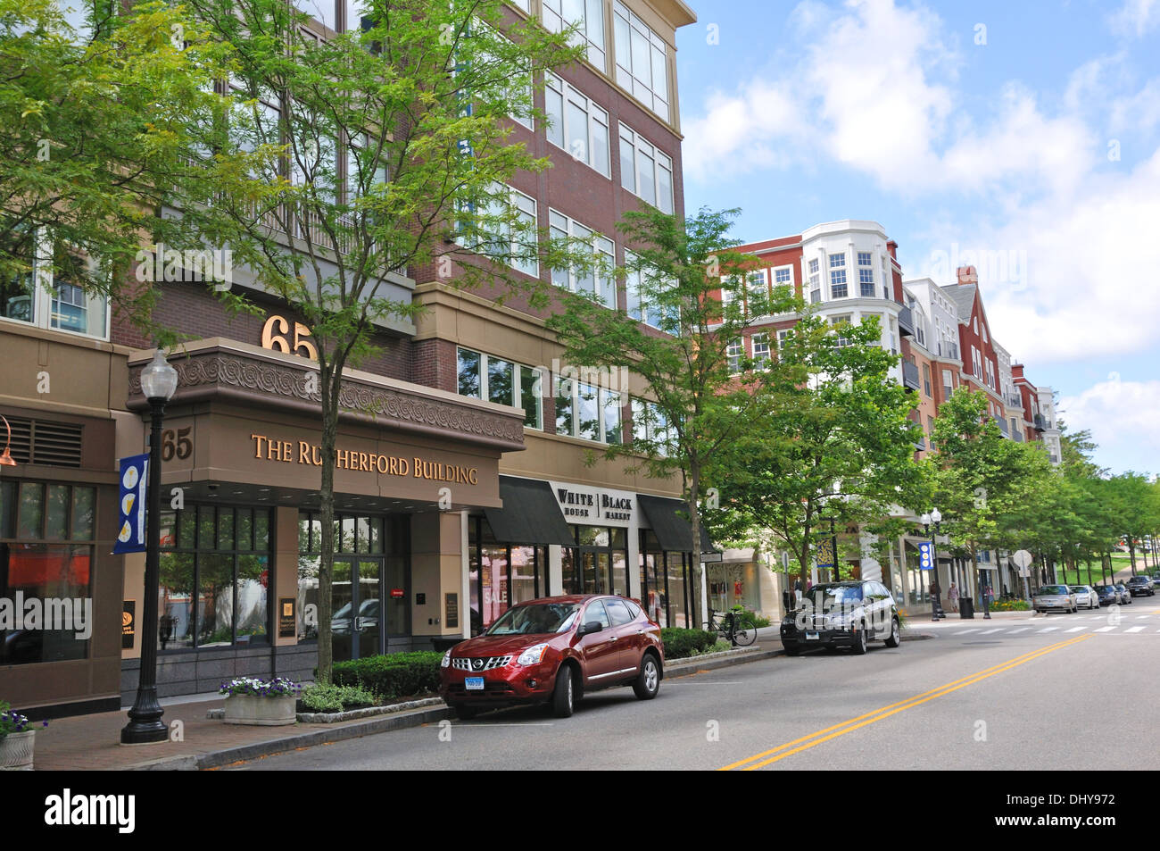 Blue Back Square shopping plaza, West Hartford, Connecticut, USA Stock