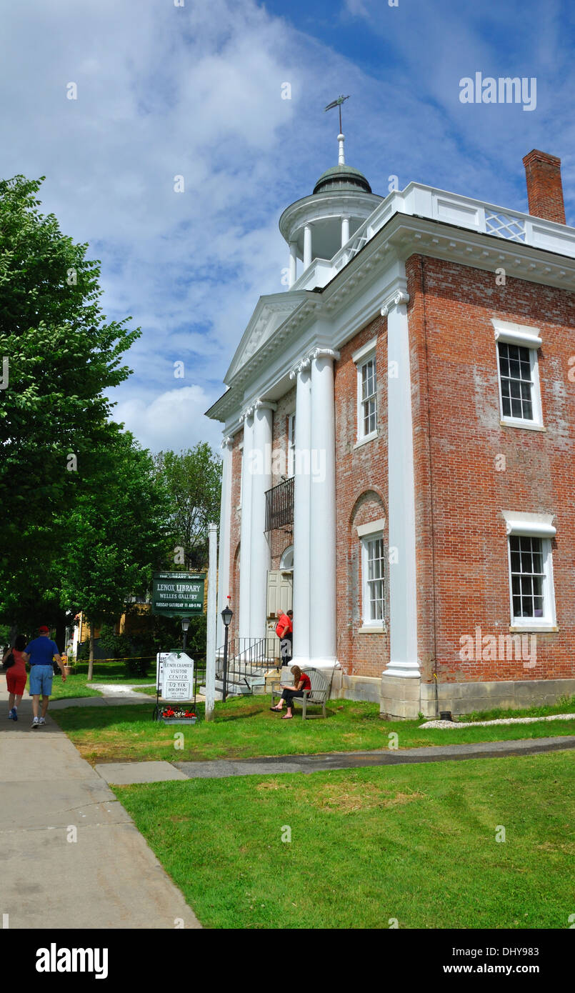 Library in downtown Lenox, Massachusetts, USA Stock Photo Alamy