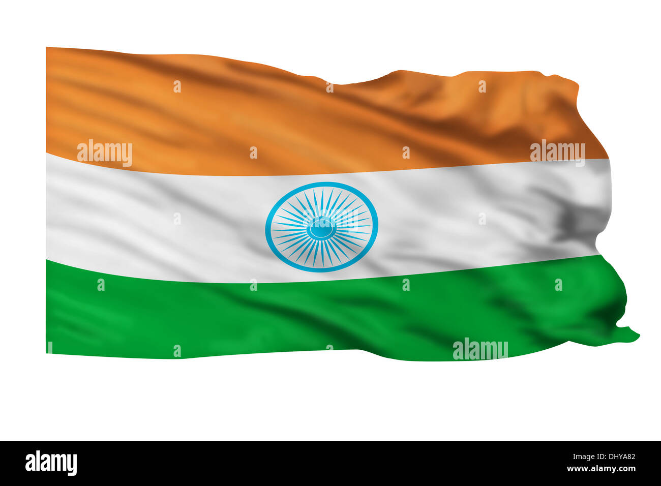 India flag waving high in the sky Stock Photo - Alamy