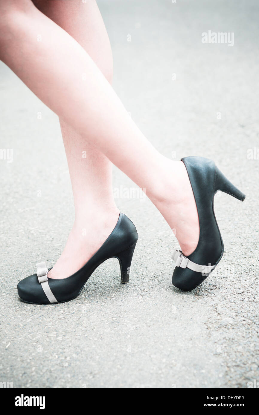 Close-up of high heels Stock Photo