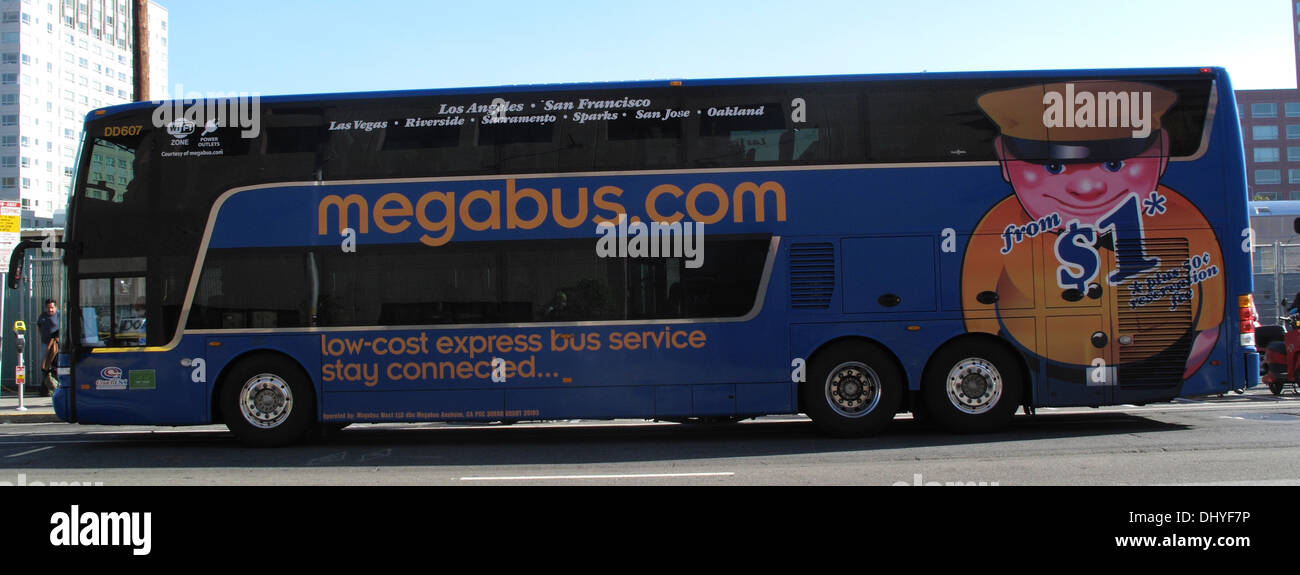 Megabus bus express transportation hires stock photography and images