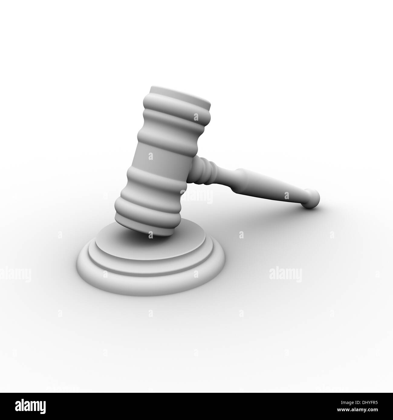 White Judge Mallet Stock Photo Alamy