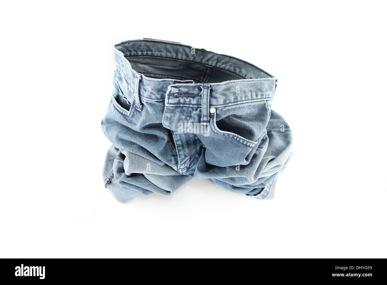 Closeup The front of the jeans on the floor Stock Photo Alamy