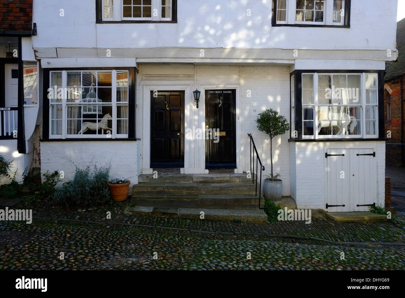 The House With Two Front Doors Mermaid Street Rye East Sussex
