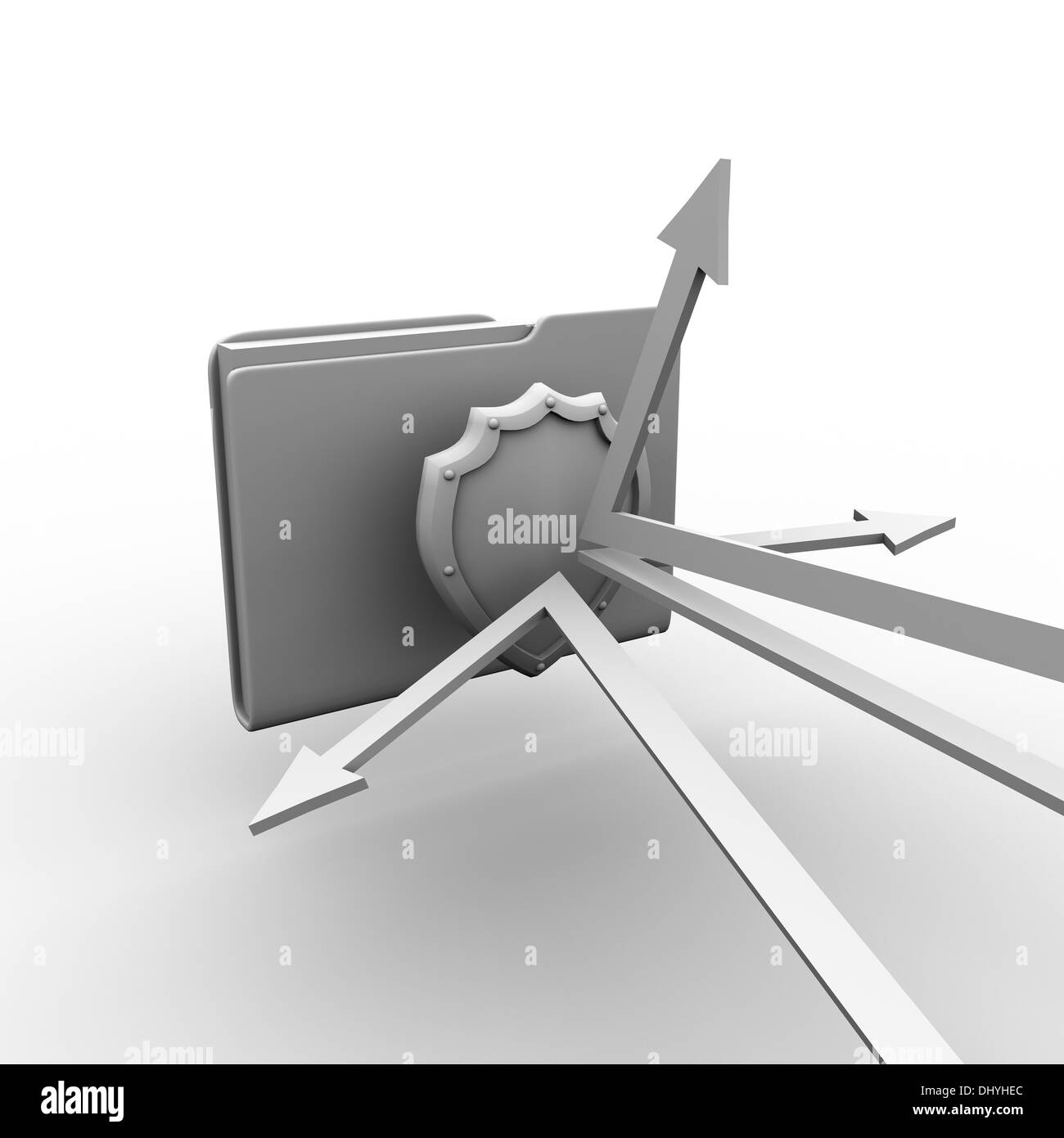 Arrow shield Black and White Stock Photos & Images - Alamy