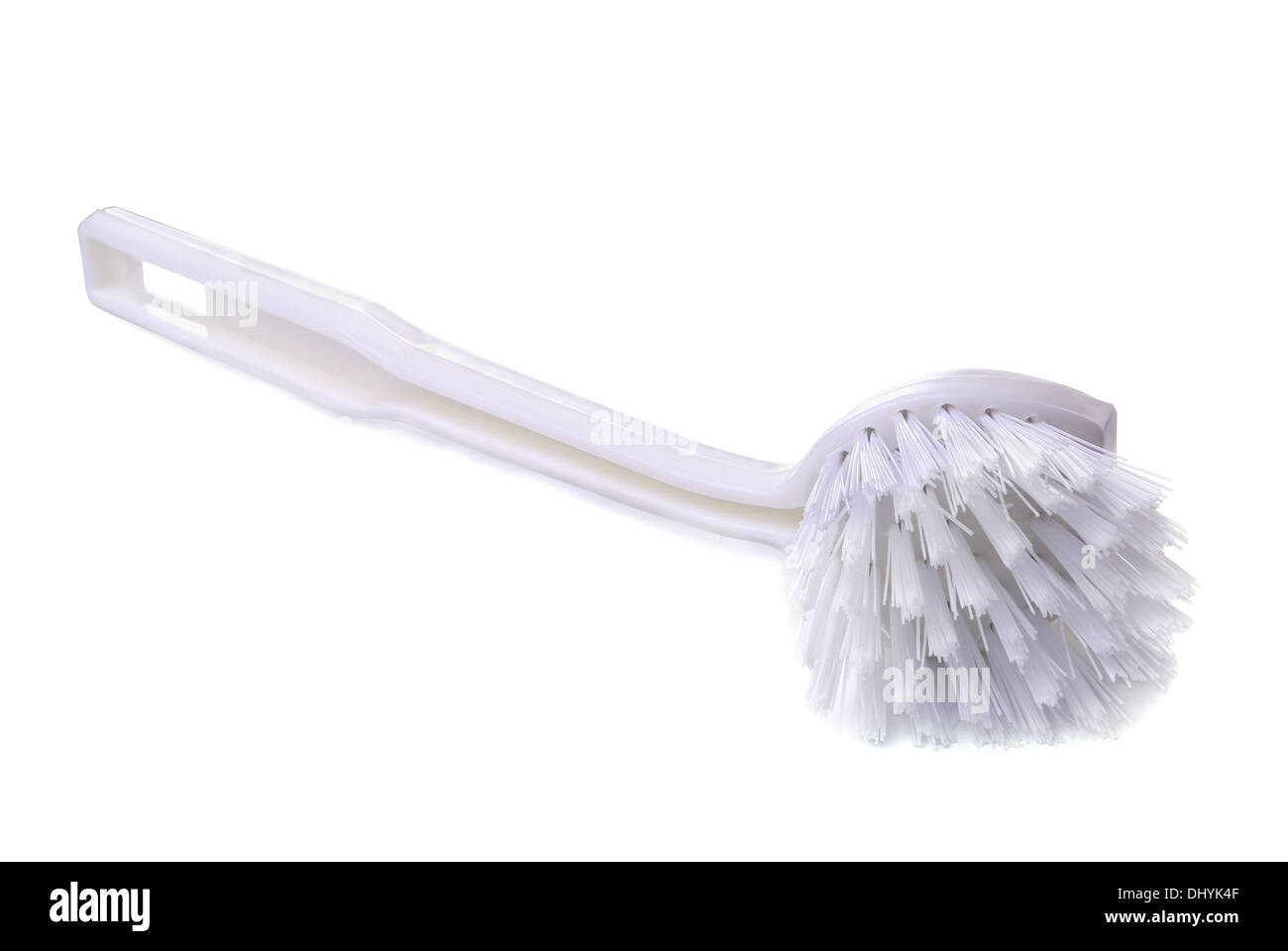 Plastic brush on a white background Stock Photo - Alamy