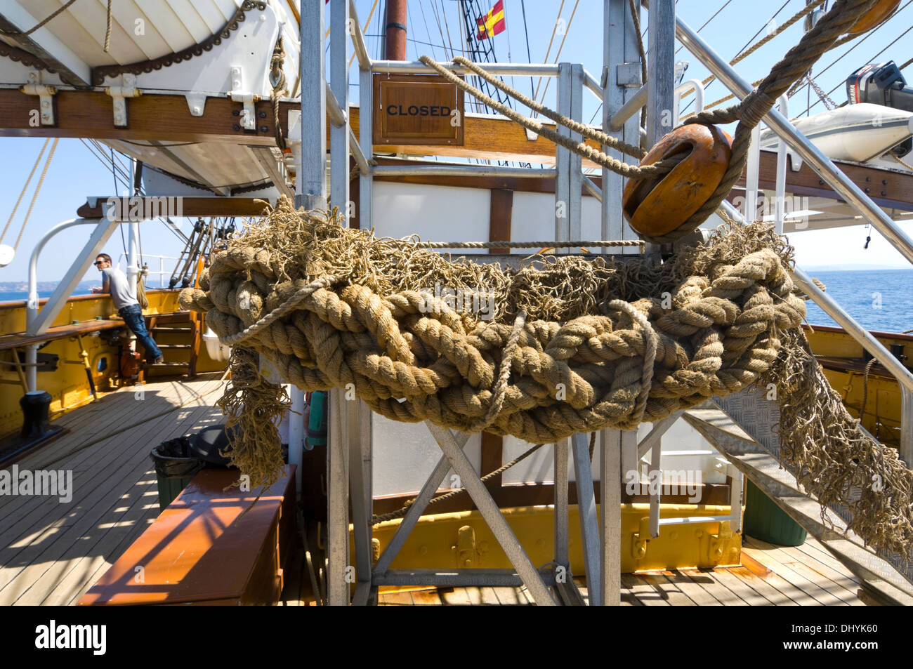 Rope, James Craig Tall Ship, Sydney, Australia Stock Photo Alamy