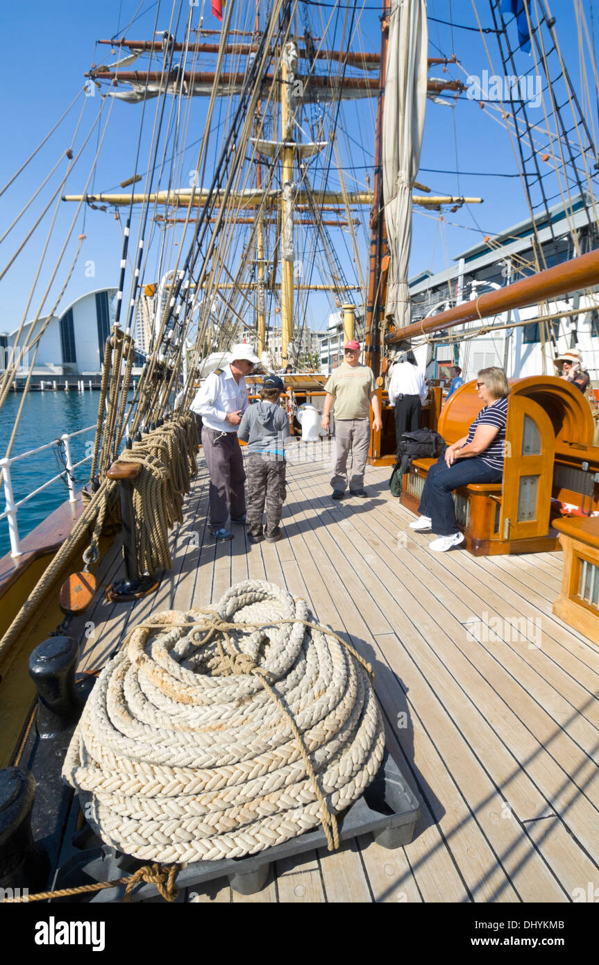 Deck of the James Craig Tall Ship, Sydney, Australia Stock Photo Alamy