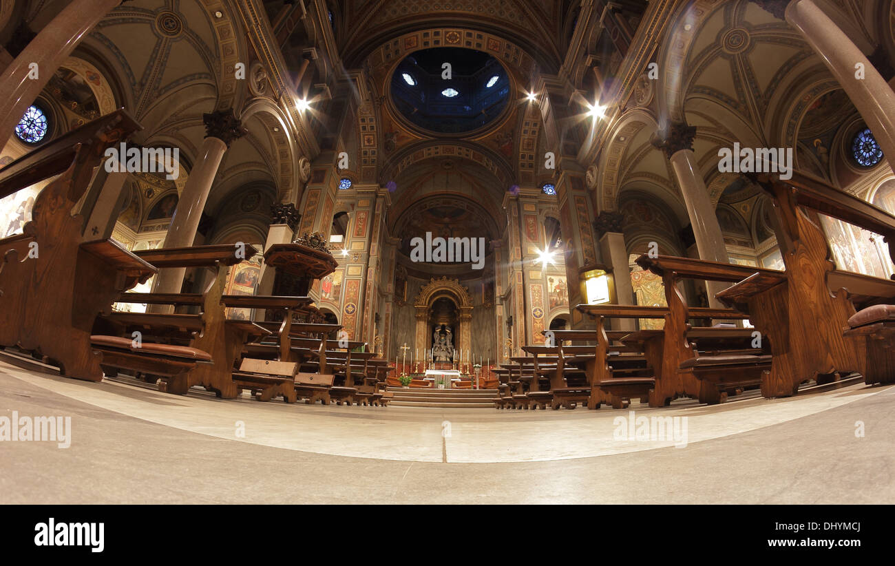 San Gioacchino Prati Castello interior church in Rome Stock Photo
