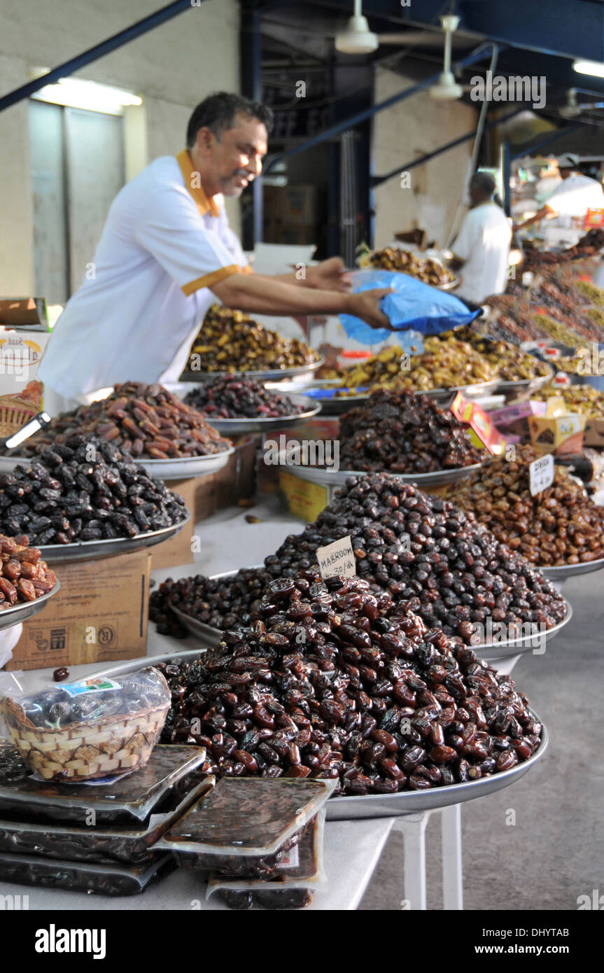 Fruit market, Deira District, Dubai, United Arab Emirates Stock Photo