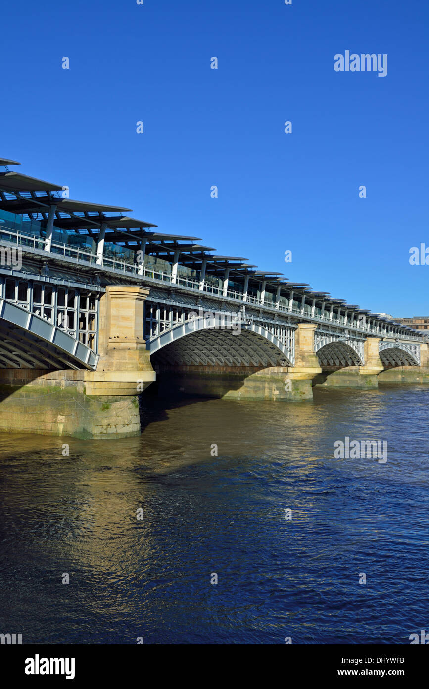 Blackfriars Railway Bridge, London, United Kingdom Stock Photo