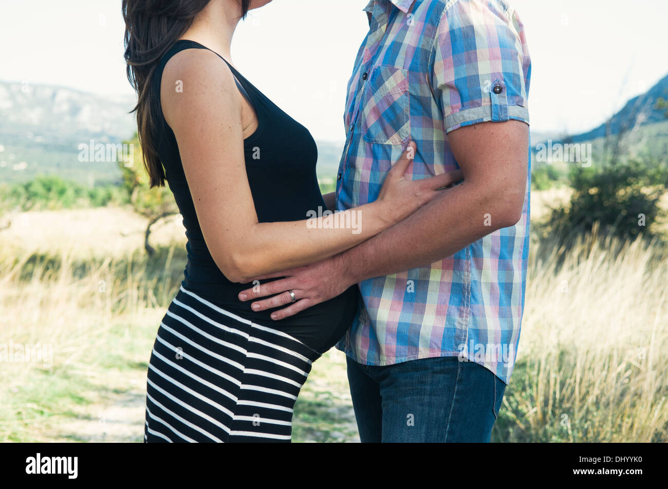 Young couple in love awaiting baby Stock Photo - Alamy