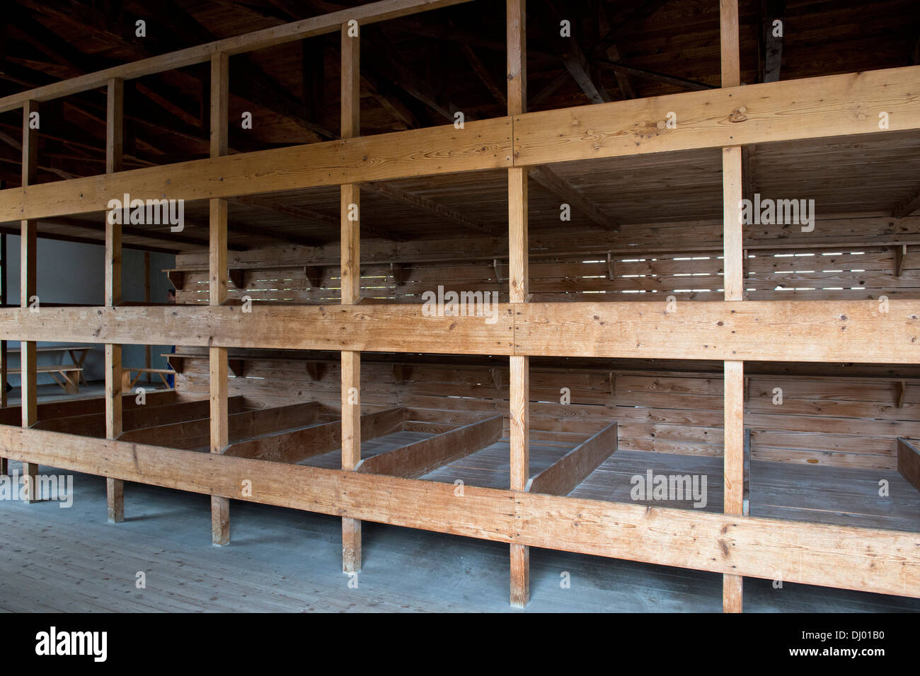 Nazi concentration camp bunks hi-res stock photography and images - Alamy