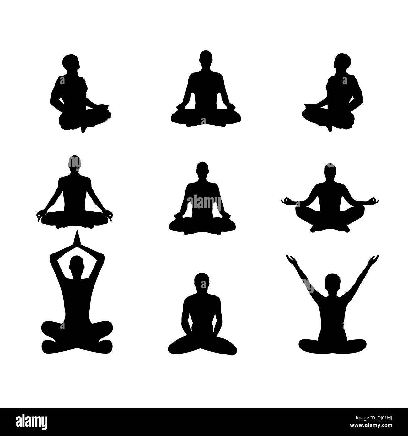 Basic yin yoga poses hi-res stock photography and images - Alamy