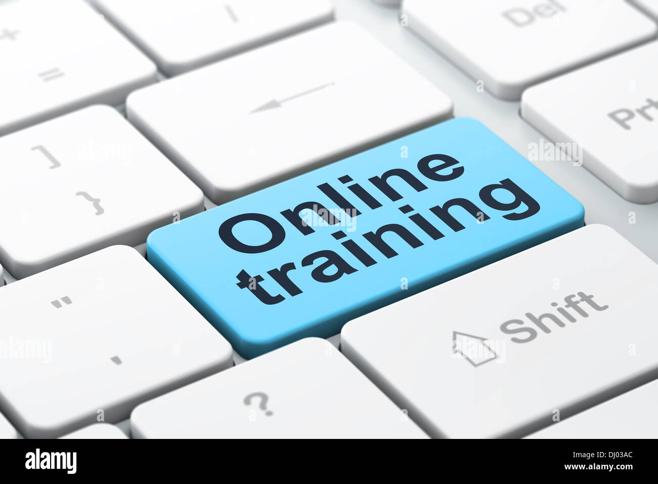 Key Base Computer Training Education concept: Online Training on computer keyboard Stock Photo - Alamy