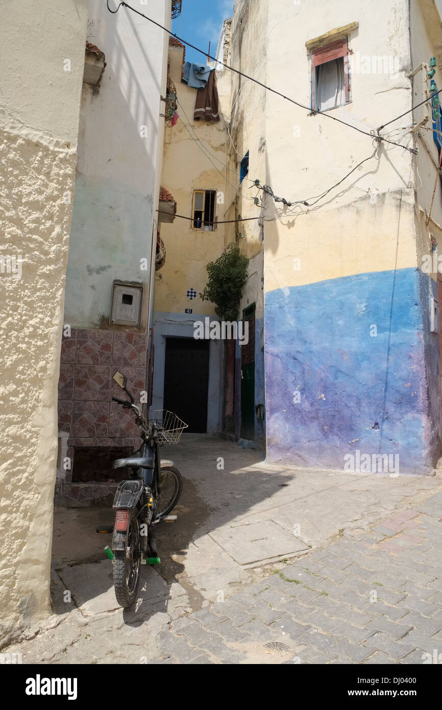 Houses in Tangier's medina (old town), Morocco. Stock Photo