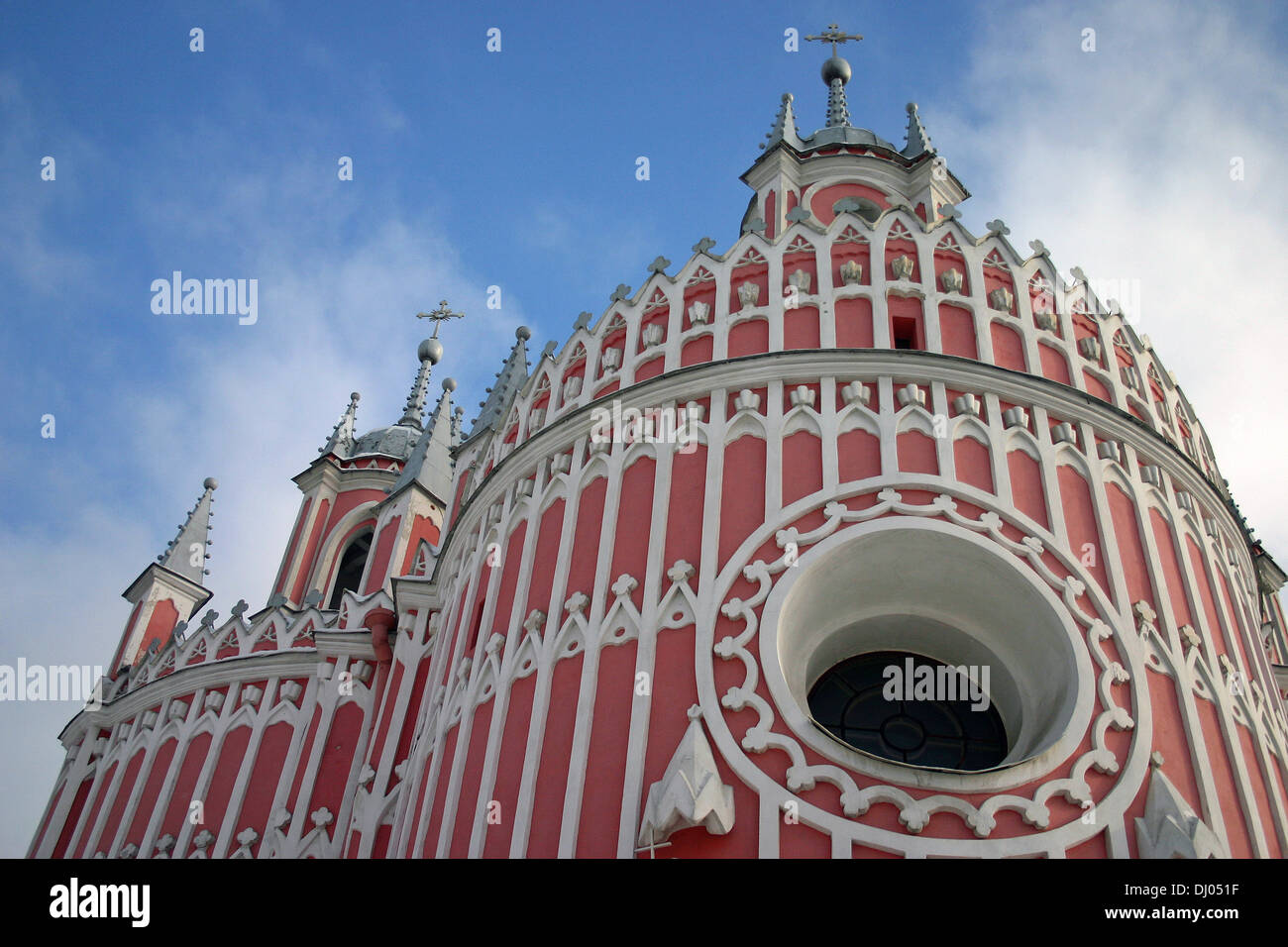 Church of the Birth of St. John the Baptist (Chesme Church) in winter ...